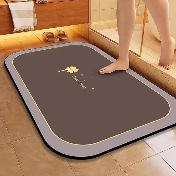 Soft diatom mud absorbent mat bathroom floor mat toilet door non-slip quick-drying foot mat toilet household carpet