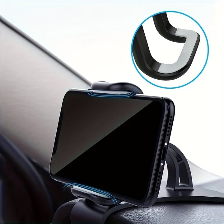 Dolwao 1pc Universal Car Phone Holder - Easy Install, Non-Slip Dashboard Clip for iPhone, for SamSung, Xiaomi, Oppo, for VIVO, OnePlus - Durable ABS Material, No Battery Needed