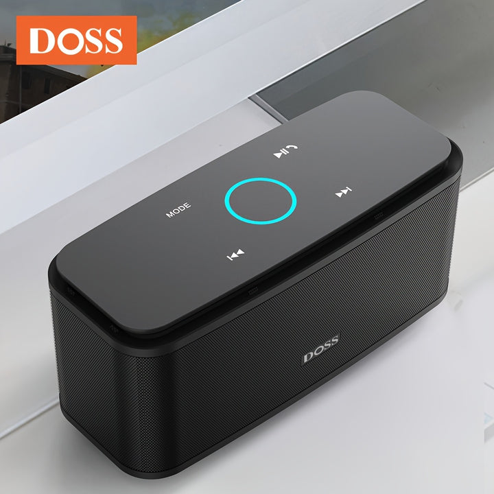 DOSS SoundBox Touch Speaker - Wireless 5.0, Wireless, with Enhanced Bass & HD Stereo, Touch Controls, Hands-Free Calling, Portable Design for Laptops & Phones